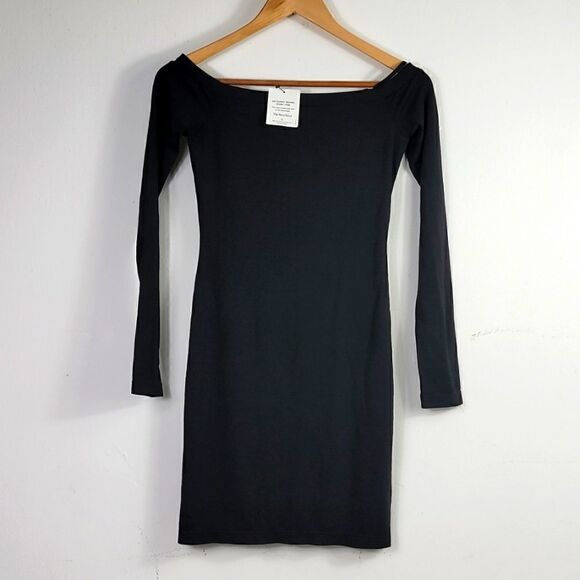 T By Alexander Wang Black Off Shoulder Dress Size XS - Picture 12 of 12